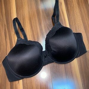 40C Maidenform black lightly lined bra comfort devotion 011995